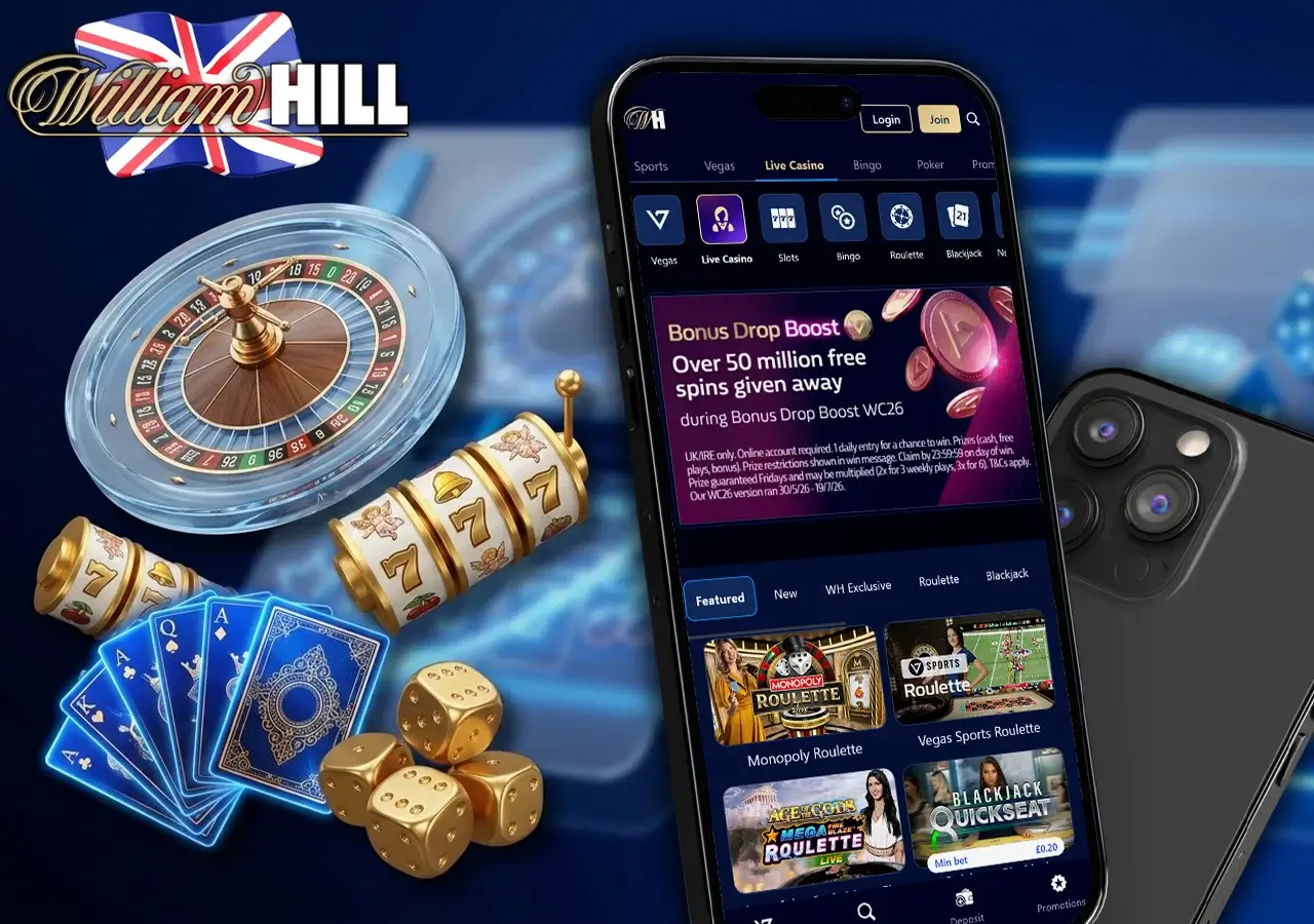 Overview of premium casino slot games and live tables.